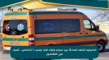 الشرقية تشهد تصادمًا بين سيارة وتوك توك يصيب 7 أشخاص.. تعرف على التفاصيل